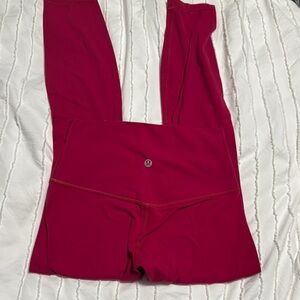 Lululemon Athletica burgundy color Leggings